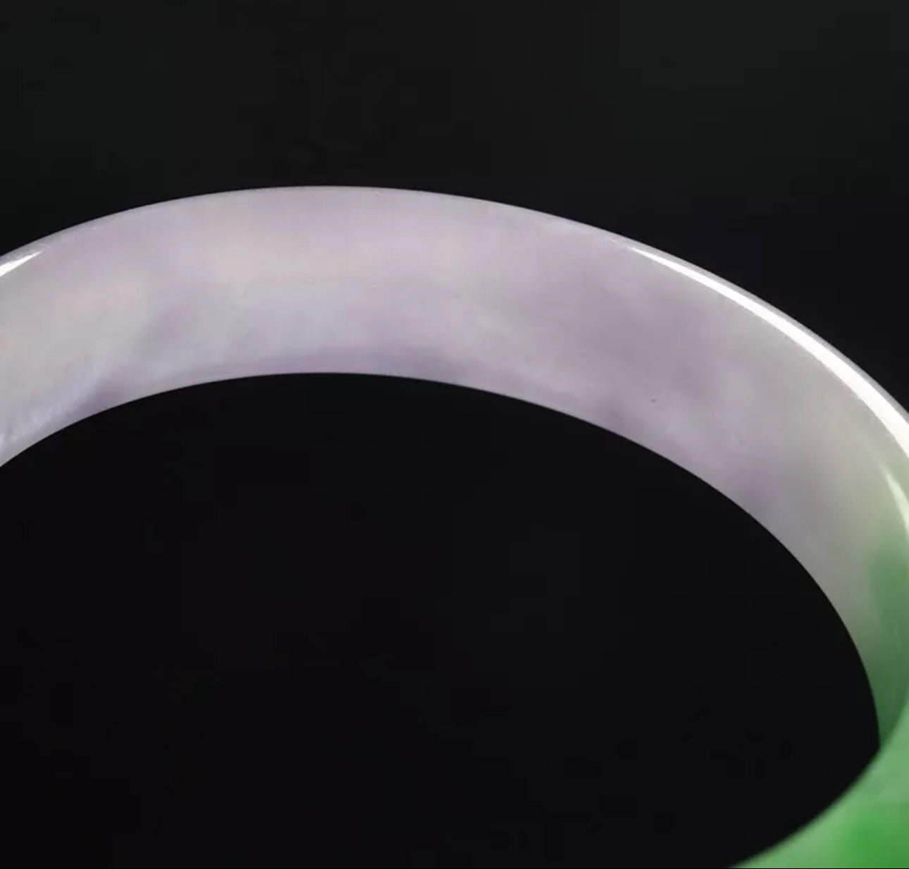 VINTAGE Medium Jadeite Green Jade Bangle Size 58mm D481 - JazzyJewelbyAmina