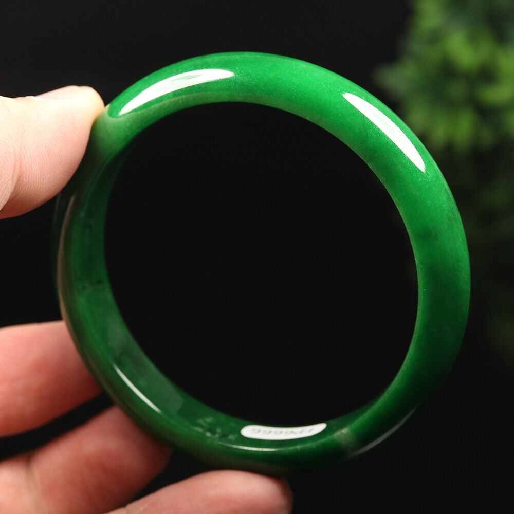 VINTAGE Medium jade Ute Green Jade Bangle Size 58mm M385 - JazzyJewelbyAmina