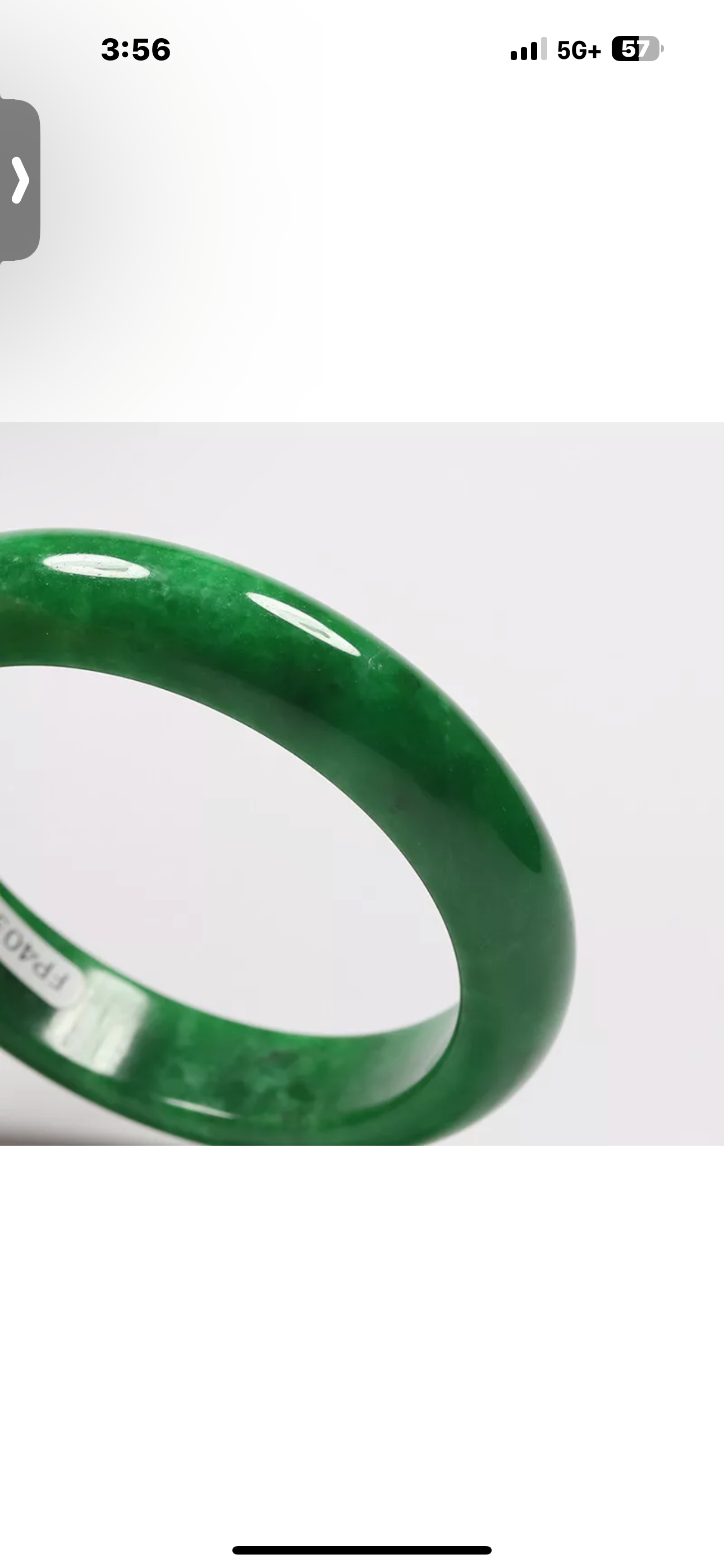 VINTAGE Medium Jadeite Green Jade Bangle Size 58mm M119 - JazzyJewelbyAmina