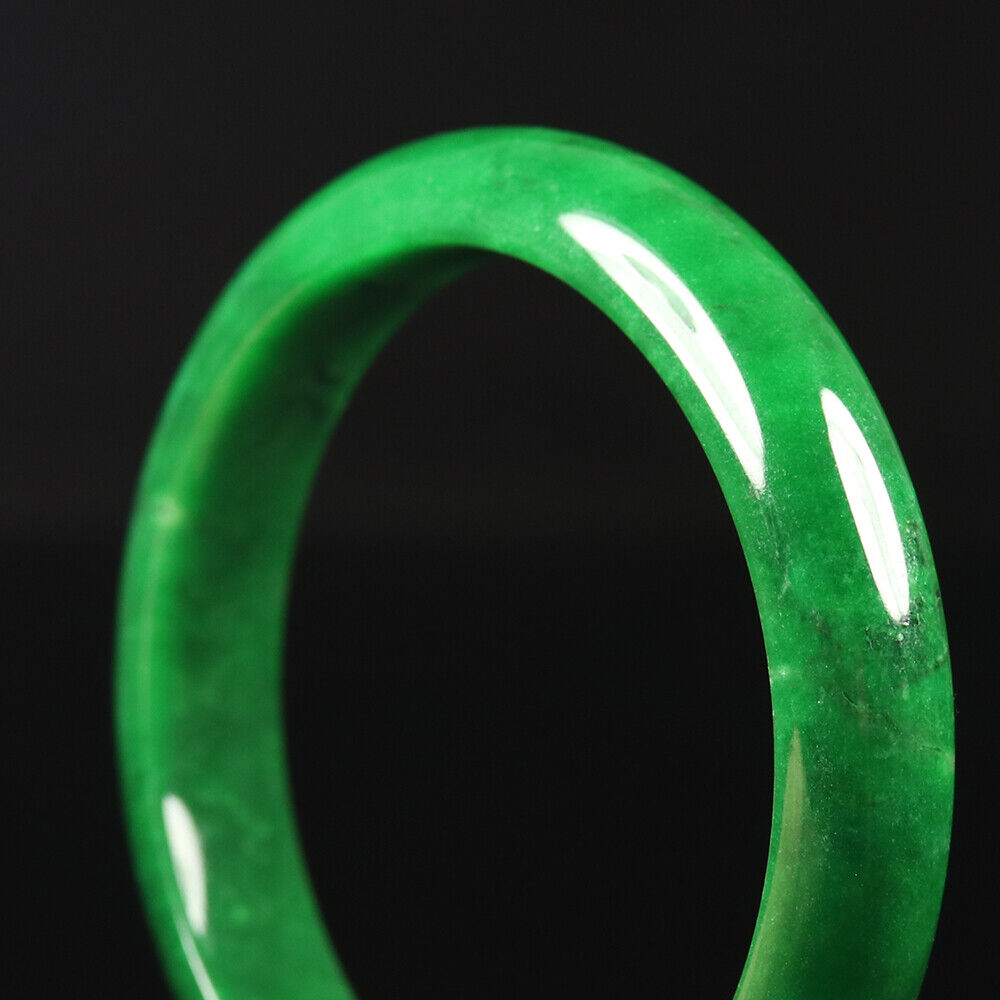 VINTAGE Medium jade Ute Green Jade Bangle Size 58mm M385 - JazzyJewelbyAmina