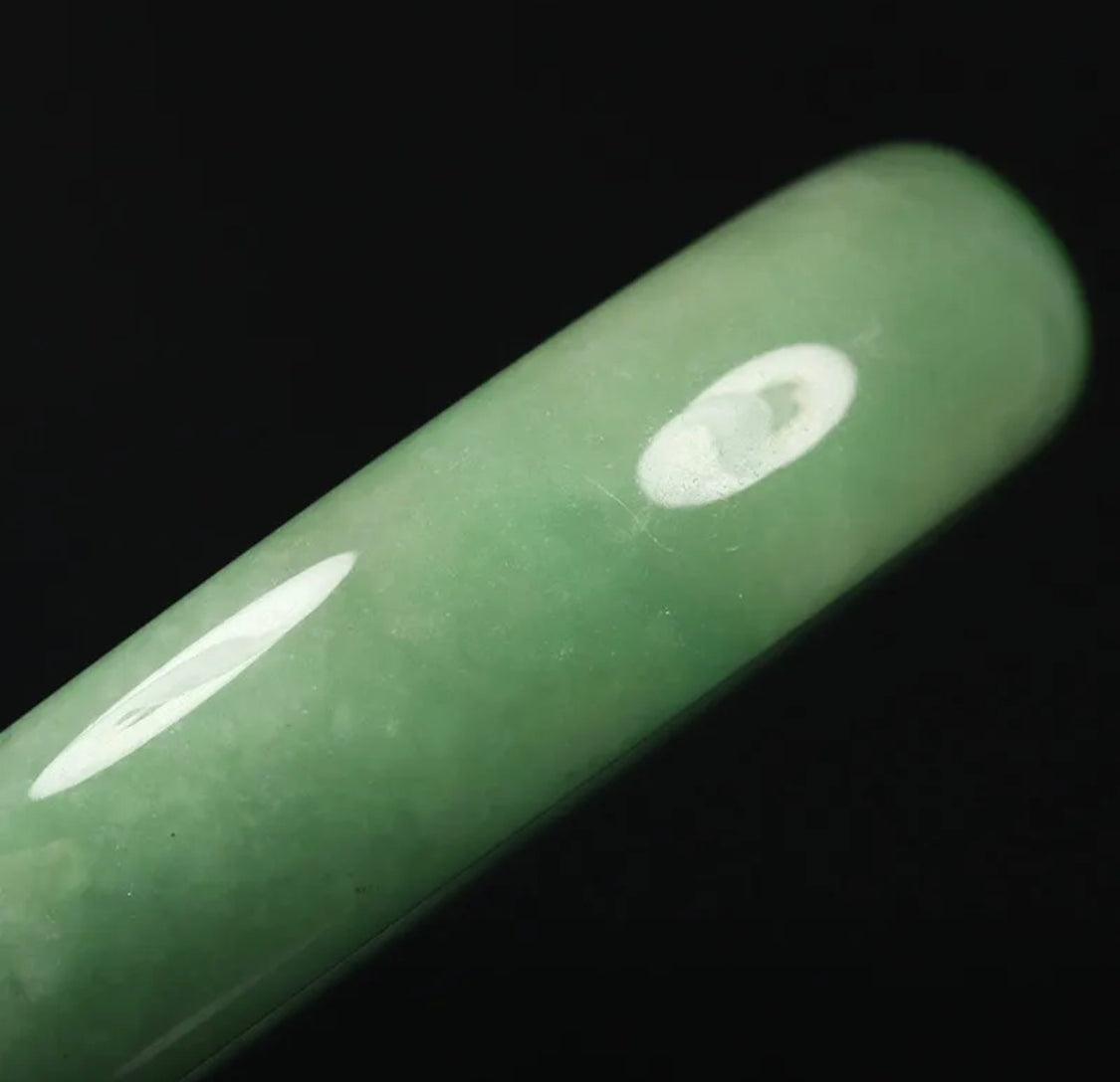 VINTAGE Large Jadeite Green Jade Bangle Size 60mm J743 - JazzyJewelbyAmina