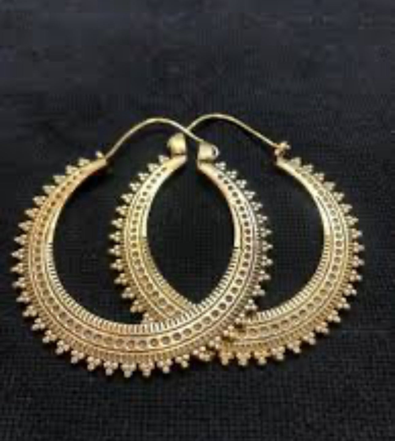 Handmade BOHO Brass Mandala Earrings - JazzyJewelbyAmina