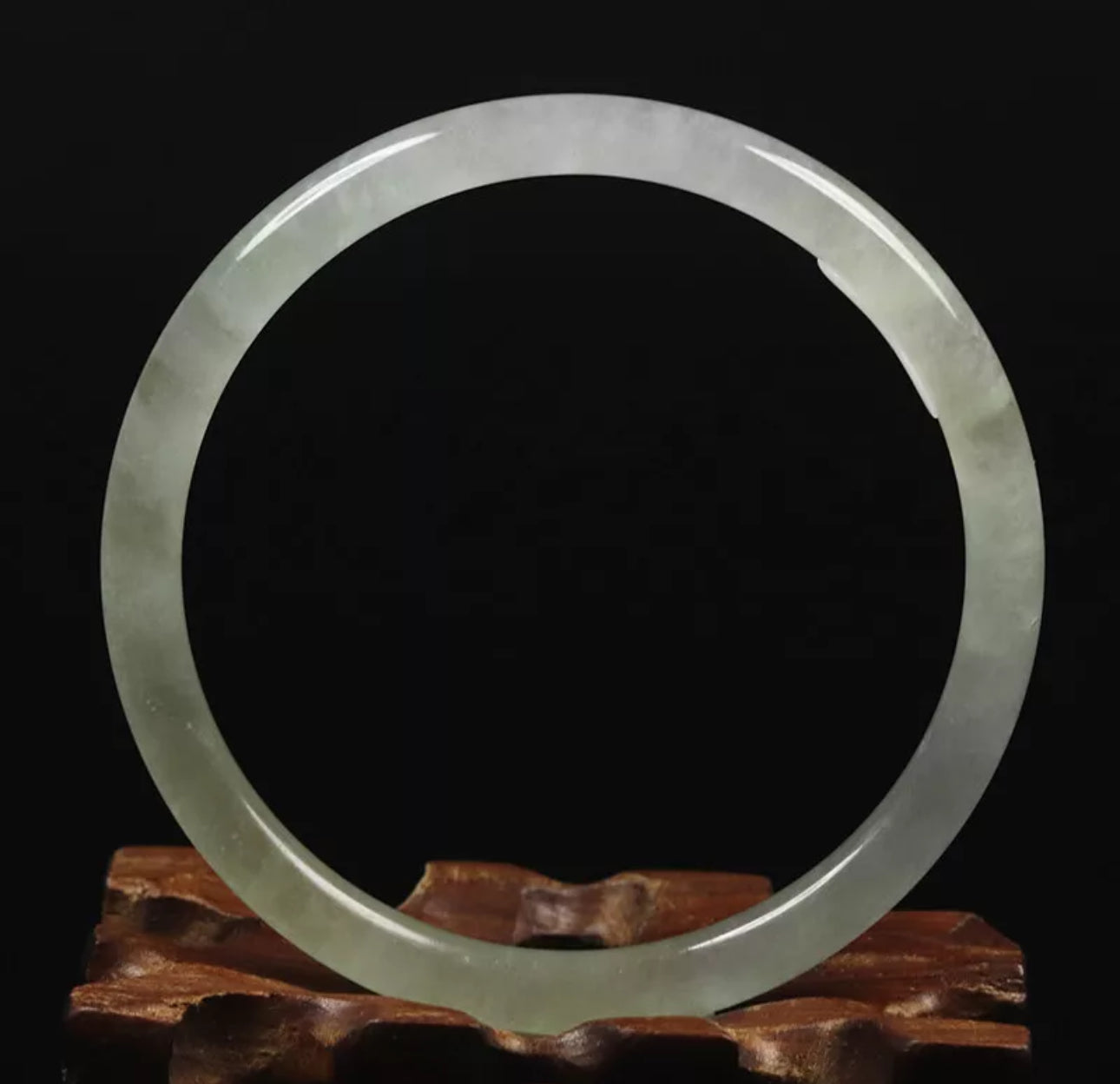 VINTAGE Icy Jadeite Jade Bangles 100% Authentic - Available in a Variety of Sizes - JazzyJewelbyAmina