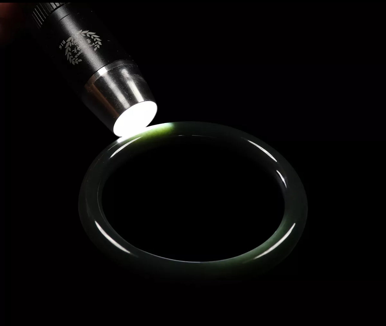 VINTAGE Large Hetian Nephrite Black Jade Size 61mm Certified N85 - JazzyJewelbyAmina