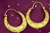 Handmade BOHO Brass Sun-Ray Large Round Hoops Egyptian Boho Style - JazzyJewelbyAmina