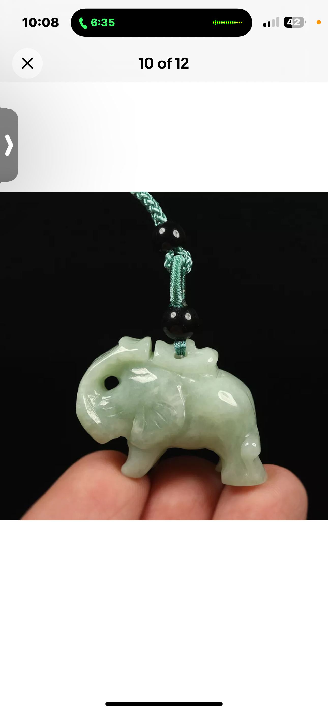 VINTAGE Certified Jadeite Green Jade Pendant/Amulet. Trunk Up Brings Prosperity! F331 - JazzyJewelbyAmina