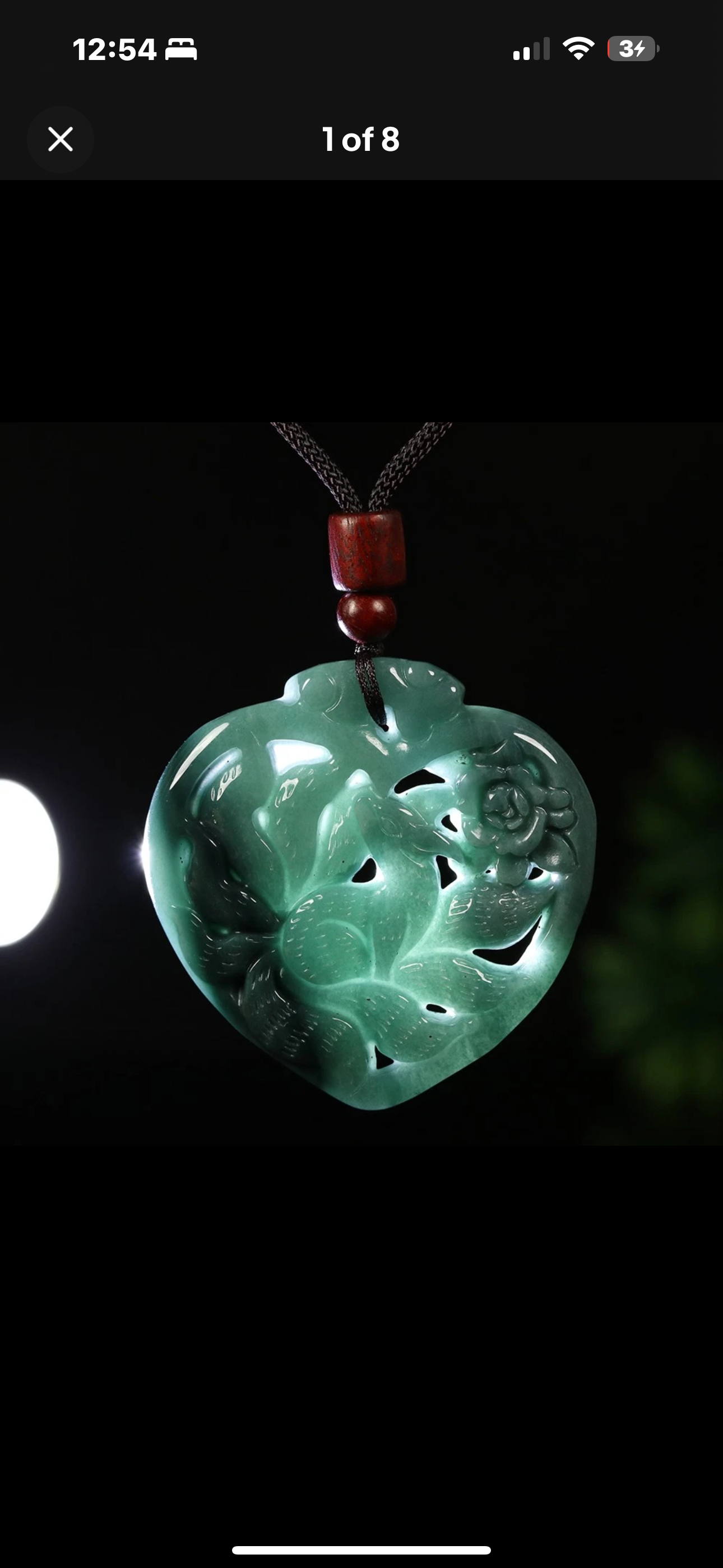VINTAGE Jadeite Green Jade Pendant Nine Tail Fox - Certified G837 Brings Prosperity! - JazzyJewelbyAmina