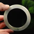 VINTAGE Small Jadeite Green/White Lavender Jade Bangle Size 55 mm Round Princess Cut L527 - JazzyJewelbyAmina