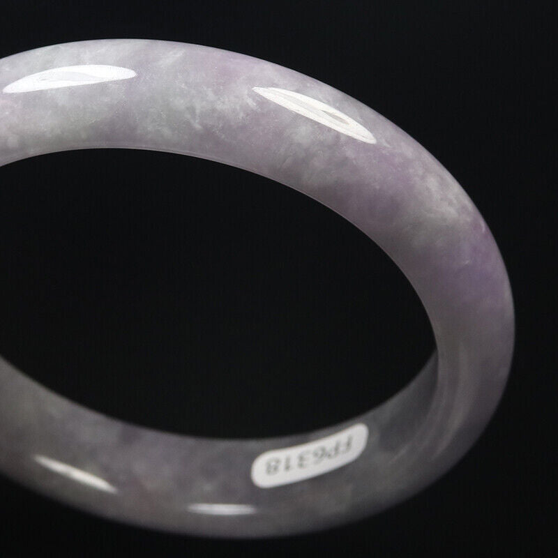 VINTAGE Medium Jadeite Lavender Jade Bangle Size 57mm M689 - JazzyJewelbyAmina