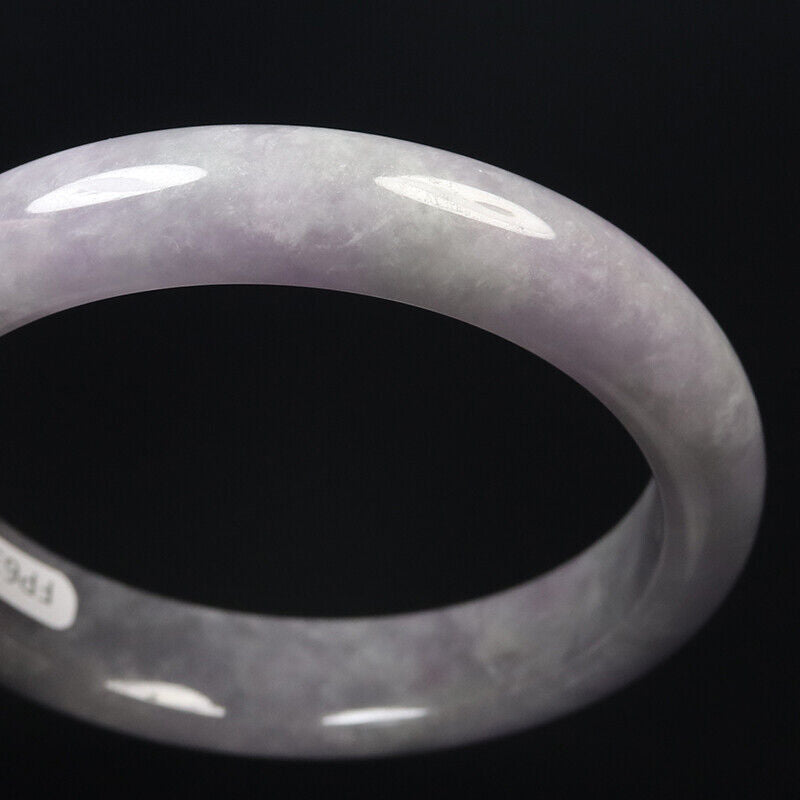 VINTAGE Medium Jadeite Lavender Jade Bangle Size 57mm M689 - JazzyJewelbyAmina