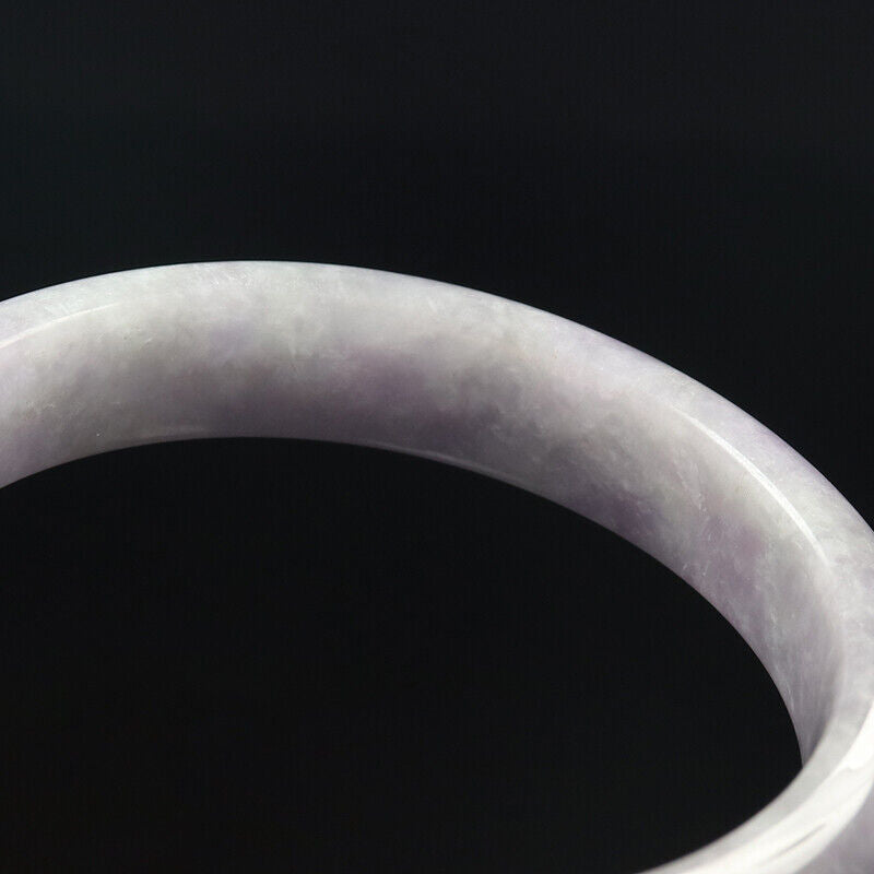 VINTAGE Medium Jadeite Lavender Jade Bangle Size 57mm M689 - JazzyJewelbyAmina