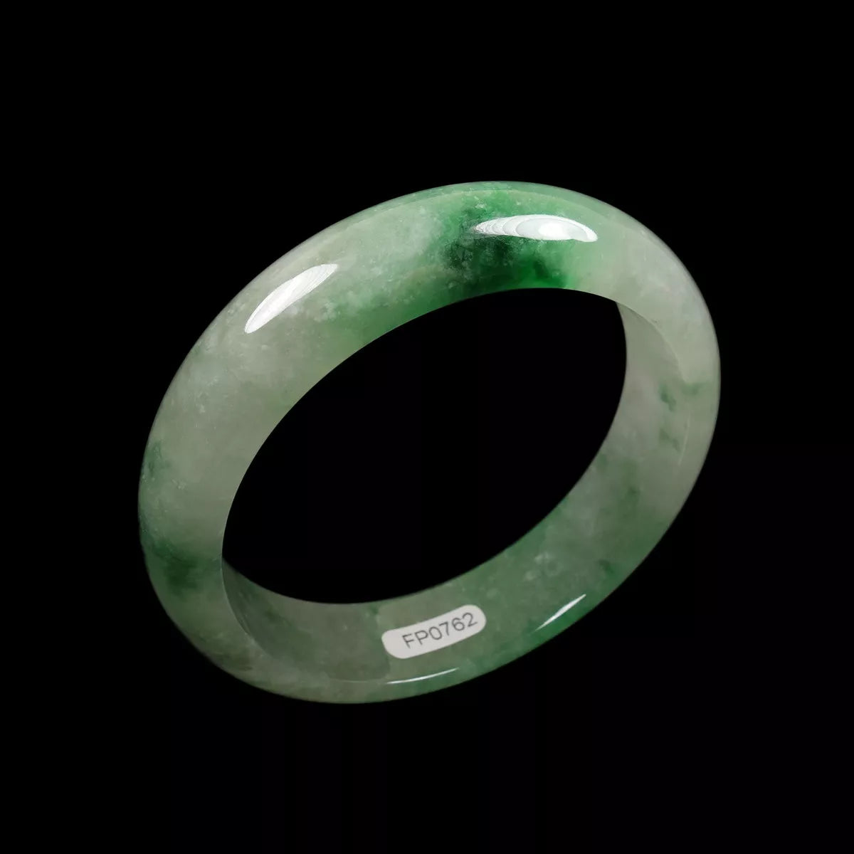 VINTAGE Medium Jadeite Green Jade Bangle Size 58mm Unique Shades of Green! Y577 - JazzyJewelbyAmina
