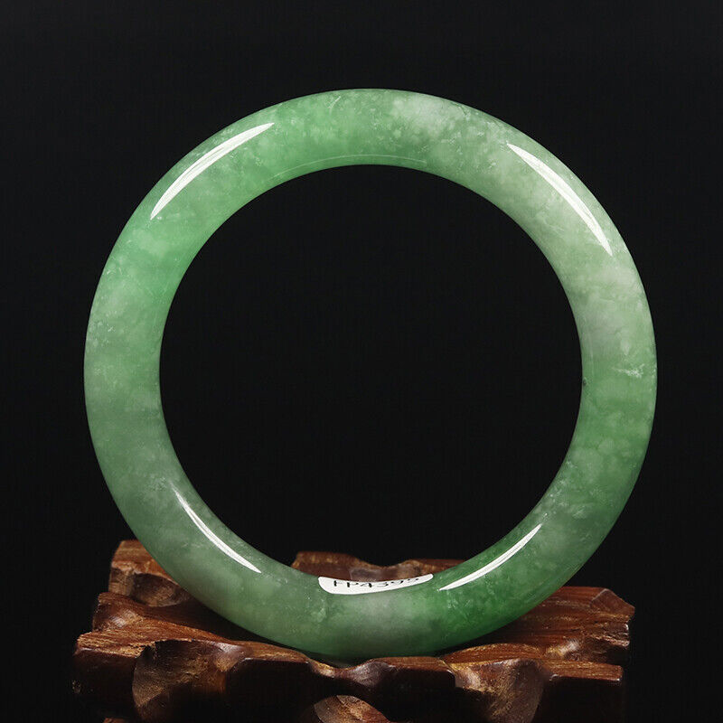 VINTAGE Small Jadeite Green Jade Bangle from Burma Round Princess Cut Size 55mm J843 - JazzyJewelbyAmina