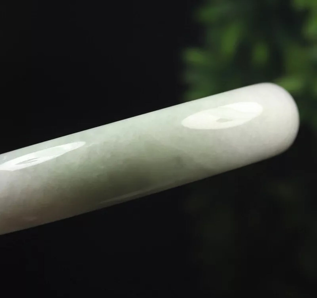 VINTAGE Large Jadeite Green Lavender Jade Bangle Certified Grade A - 100% Natural L841 - JazzyJewelbyAmina 