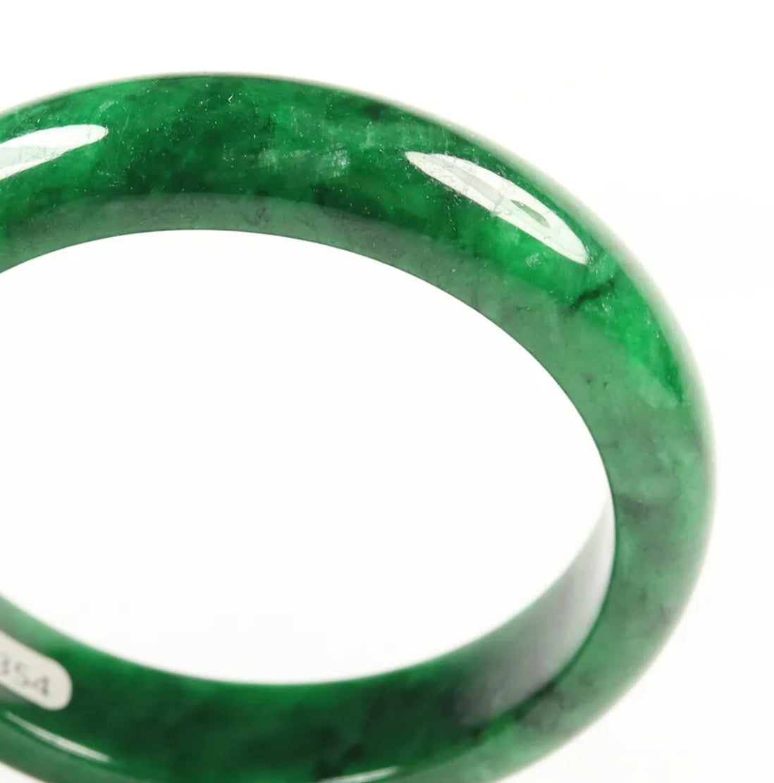 VINTAGE Medium Jadeite Green Jade Bangle Size 58mm F761 - JazzyJewelbyAmina 