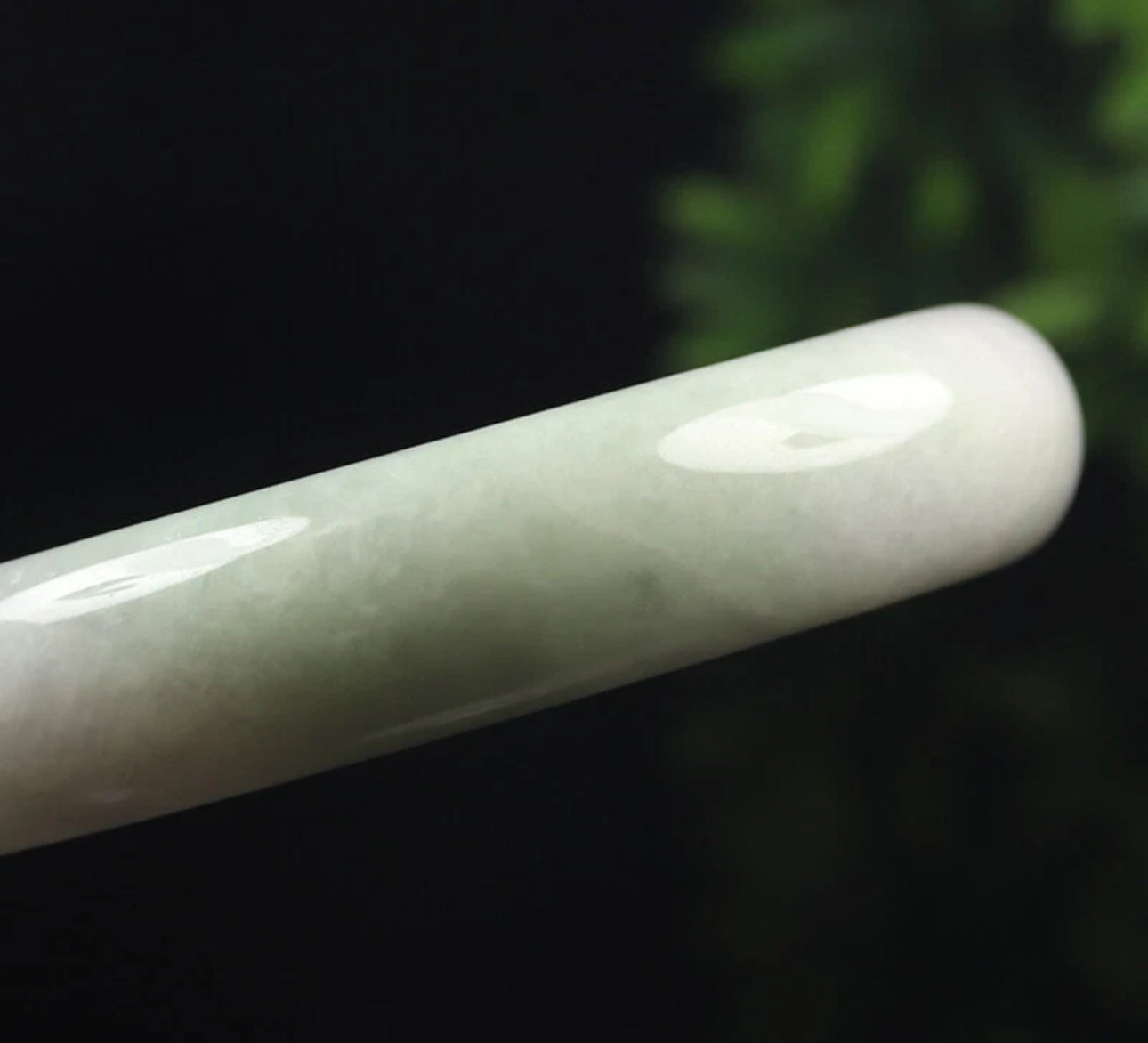 VINTAGE Certified Large Jadeite Lavender Green Jade Bangle Size 60 mm N841 - JazzyJewelbyAmina 