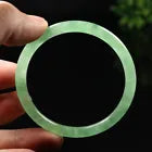 VINTGE Jadeite Green Jade Round Princess Bangle Size 57mm M007 - JazzyJewelbyAmina 