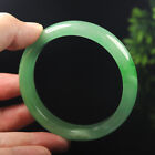 VINTAGE Large Jadeite Green Jade Bangle from Burma Size 63mm M761 - JazzyJewelbyAmina 