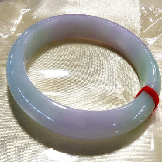 VINTAGE Medium Jadeite Lavender/Green Jade Size 58mm Certified - Grade A Jade - A324 - JazzyJewelbyAmina 