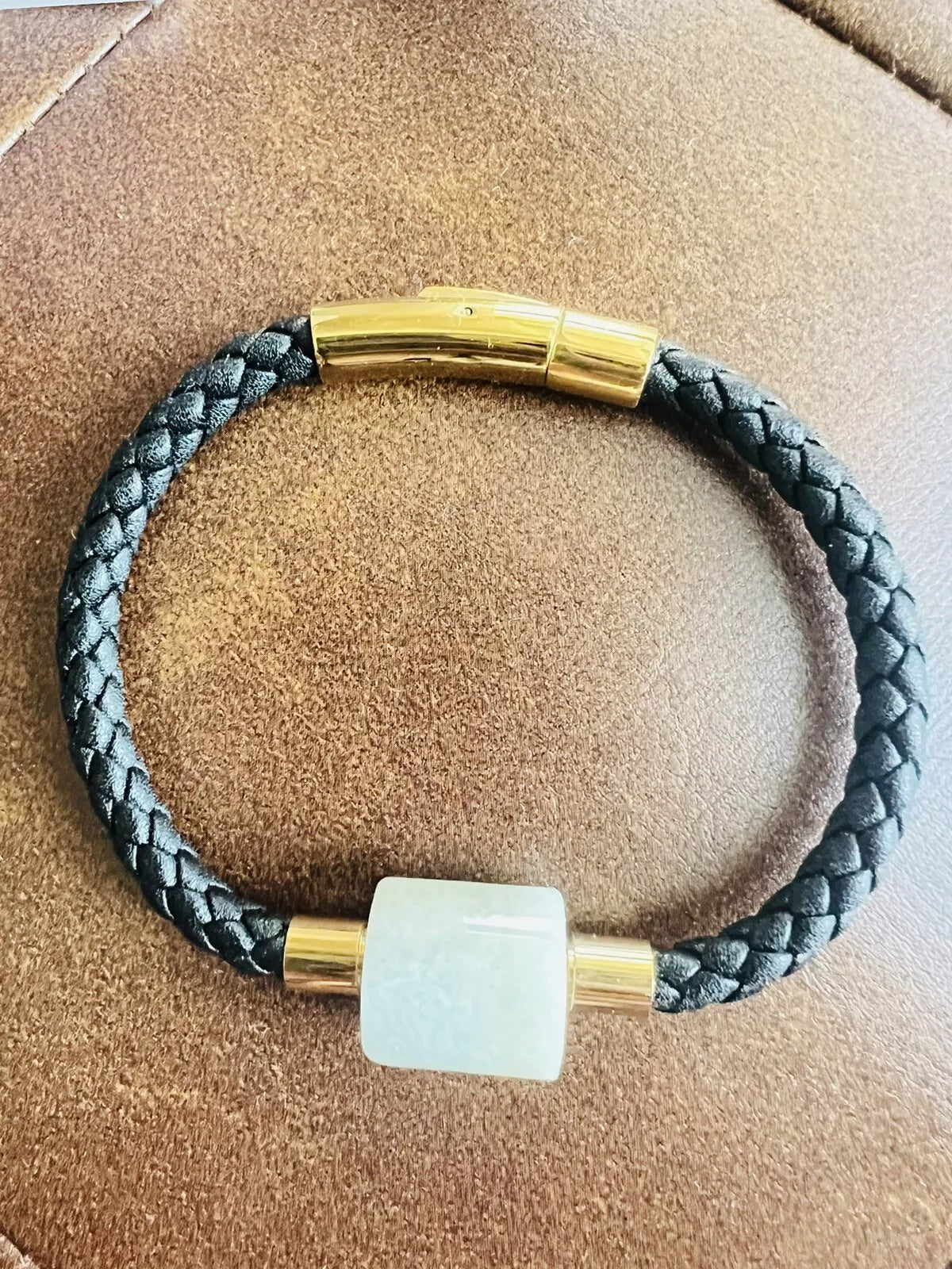 Handmade Braided Woven Chord Adjustable with a Jade Charm (from Malaysia) Prosperous Lucky Jade! - JazzyJewelbyAmina 