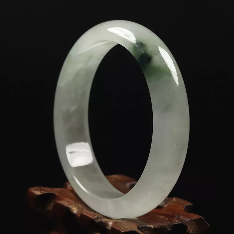 VINTAGE Icy Jadeite Jade Bangles 100% Authentic -  Available in a Variety of Sizes - JazzyJewelbyAmina 